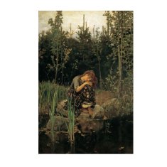 INFRADŮM Sálavý topný panel s potiskem "V. M. Vasněcov: Aljonuška,1881" 80x60cm, 500w