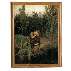 INFRADŮM Sálavý topný panel s potiskem v rámu "V. M. Vasněcov: Aljonuška,1881", 500w
