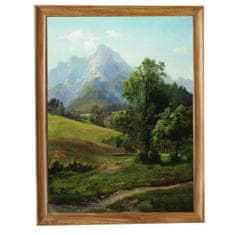 INFRADŮM Sálavý topný panel s potiskem v rámu "Arseny Meshersky: Alpská krajina", 500w