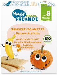 Freche Freunde BIO Křupavé oplatky - Banán a dýně 6x14g