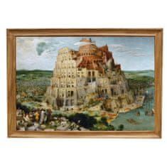 INFRADŮM Sálavý topný panel s potiskem v rámu "Babylonská Věž 1563", 500w