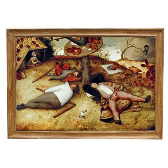 INFRADŮM Sálavý topný panel s potiskem v rámu "V zemi peciválů 1567", 500w