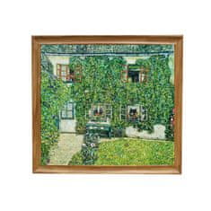 INFRADŮM Sálavý topný panel s potiskem v rámu "Gustav Klimt Dům ve Weissenbachu", 500w