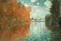 INFRADŮM Sálavý topný panel s potiskem "Claude Monet Podzimní efekt" 80x60cm, 500w