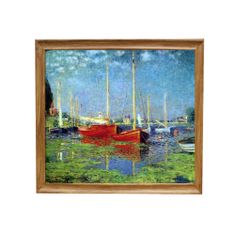 INFRADŮM Sálavý topný panel s potiskem v rámu "Claude Monet Argenteuil 1875", 500w