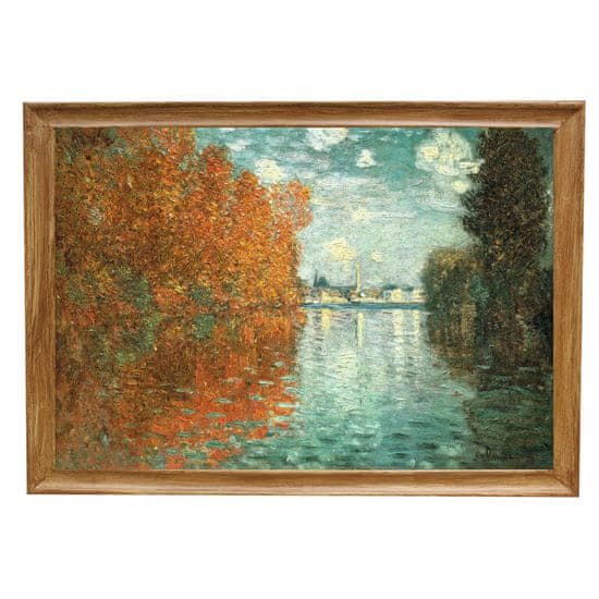 INFRADŮM Sálavý topný panel s potiskem v rámu "Claude Monet Podzimní efekt", 500w