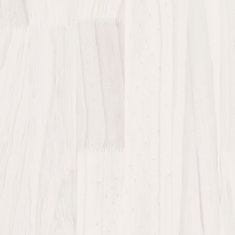 Vidaxl Zahradní truhlík bílý 60 x 60 x 60 cm masivní borovice