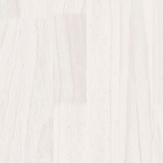 Vidaxl Zahradní truhlík bílý 200 x 50 x 70 cm masivní borovice