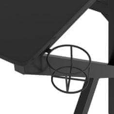 shumee Herní stůl s nohami ve tvaru K černý 110 x 60 x 75 cm