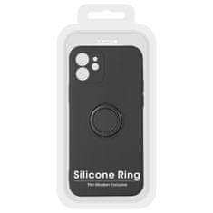 Vennus Silikonové pouzdro s prstenem pro Samsung Galaxy S8 - Černá KP18144