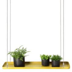 Greatstore Esschert Design Závěsný podnos na rostliny, obdélníkový, zlatý, velikost L