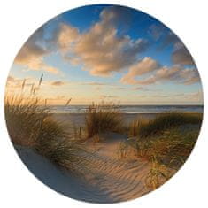 shumee WallArt Kulatá fototapeta Beachlife, 142,5 cm