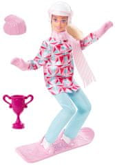 Mattel Barbie Zimní sporty panenka Snowboardistka HCN30
