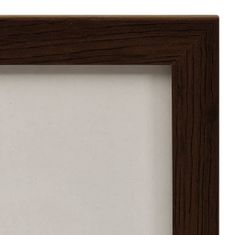 Vidaxl Dvoudílný rámeček na fotografie, tmavě hnědý, 2 x (10x15 cm)