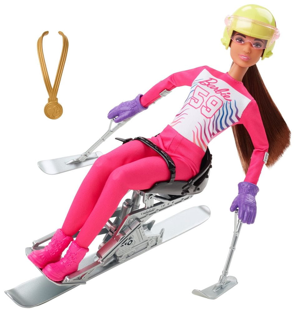 Mattel Barbie Zimní sporty panenka Paralympijská lyžařka HCN30
