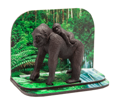 COOLKOUSKY Diorama gorila s mládětem