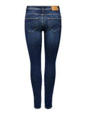 ONLY Dámské džíny ONLPUSH Skinny Fit 15235035 Dark Blue Denim (Velikost 28/30)