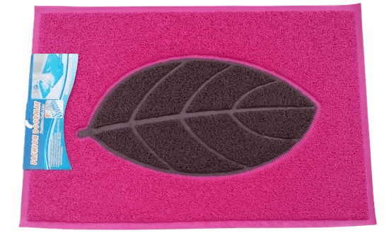 Unison Koupelnová předložka - rohožka 60x90 cm růžová vzor List