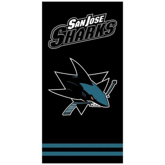 Tip Trade Hokejová bavlněná osuška NHL San Jose Sharks - black