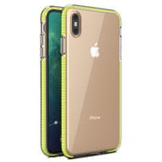 IZMAEL Pouzdro Spring clear TPU pro Apple iPhone XS Max - Žlutá KP8629