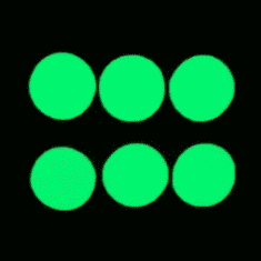 Traiva Svítící samolepky na vypínače II. kolečko zelené, 2ks - Kód: 16193