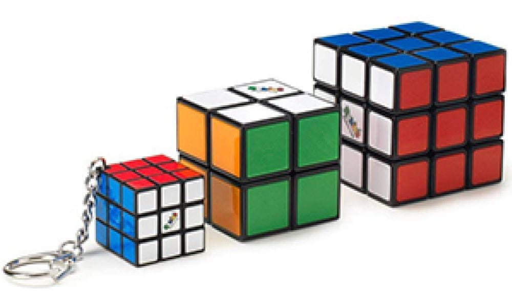 Levně Rubik Rubikova kostka sada 3x3 2x2 a 3x3 přívěsek
