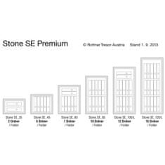 Rottner Stone SE 35 MC Premium stěnový trezor stříbrný | Mechanický | 49 x 33 x 38.5 cm