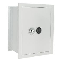 Rottner Stone SE 65 EL Premium stěnový elektronický trezor bílý | Elektronický zámek | 49 x 63 x 38.5 cm