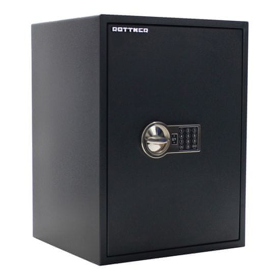 Rottner PowerSafe 600 IT EL nábytkový elektronický trezor černý | Elektronický zámek | 44.5 x 60 x 40 cm