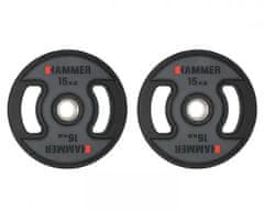 Hammer Olympijský kotouč HAMMER 2x15,0 kg PU