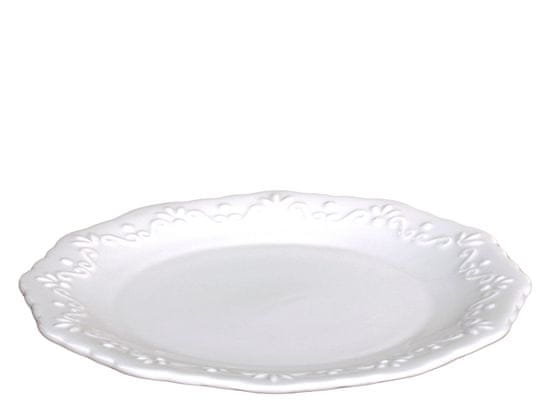 Chic Antique Porcelánový dezertní talíř bílý Provence 19 cm