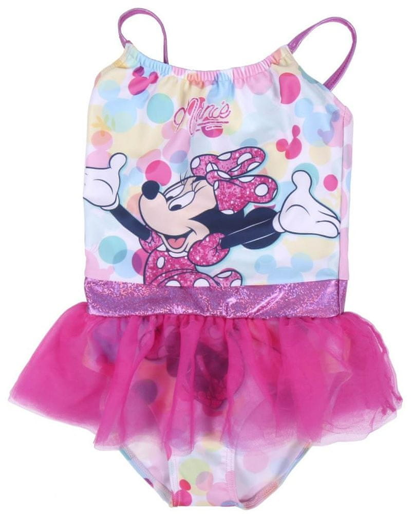 Disney dívčí jednodílné plavky Minnie Mouse 2200007168 růžová 92