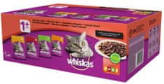 Whiskas kapsičky klasický výběr ve šťávě pro dospělé kočky 80 x 100 g
