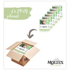 MOLTEX Plenky Pure & Nature Maxi 7-18 kg - ekonomické balení (6 x 29 ks)