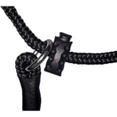 DINGO GEAR Choker - stahovací výcvikový obojek z lana se dvěma zarážkami, černý #6 MM délka 60 CM 