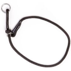 DINGO GEAR Choker - stahovací výcvikový obojek z lana se dvěma zarážkami, černý #6 MM délka 60 CM 
