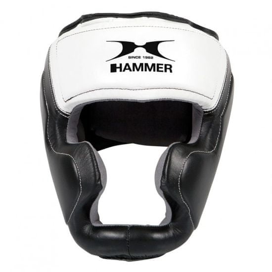 Hammer Boxerská helma HAMMER Sparring kožená černo/bílá S-M