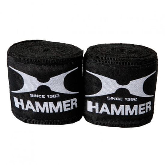 Hammer Boxerské bandáže HAMMER elastic 4,5m černé