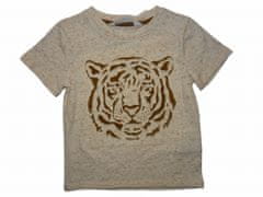 H&M Dětské hnědé tričko s vystouplou hlavou tygra