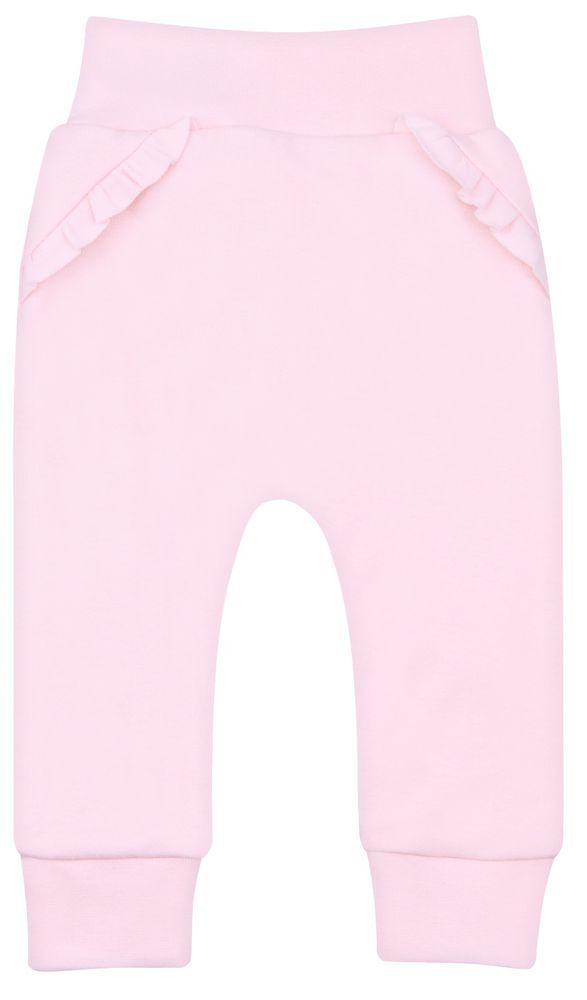Nini dívčí kojenecké tepláky z organické bavlny ABN-3071 růžová 92