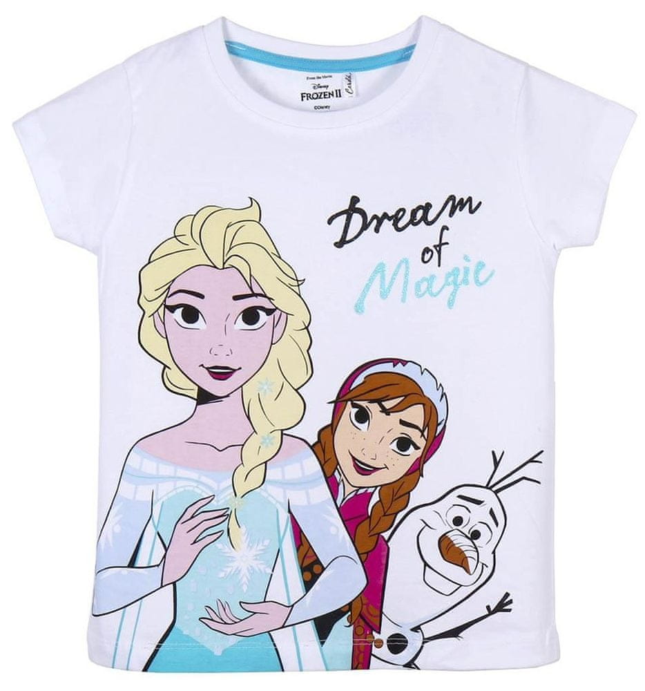 Disney dívčí tričko Frozen ll 2200008886 bílá 104