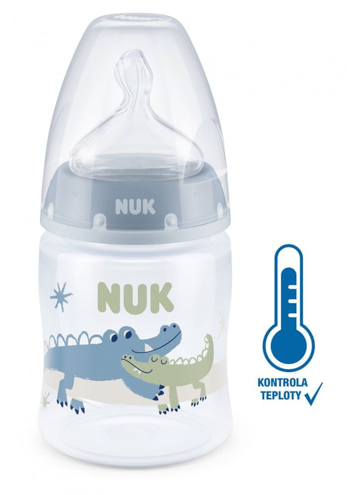 Nuk FC+ láhev s kontrolou teploty 150 ml, modrá