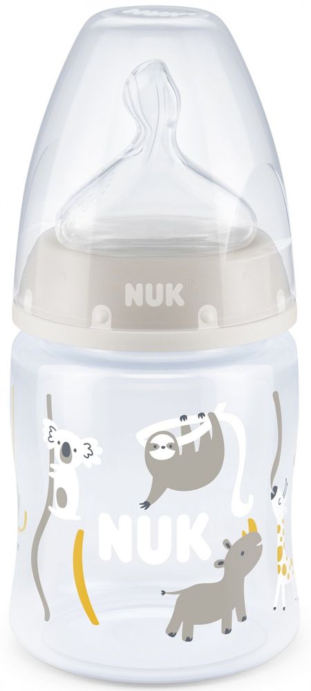 Levně Nuk FC+ láhev s kontrolou teploty 150 ml, béžová