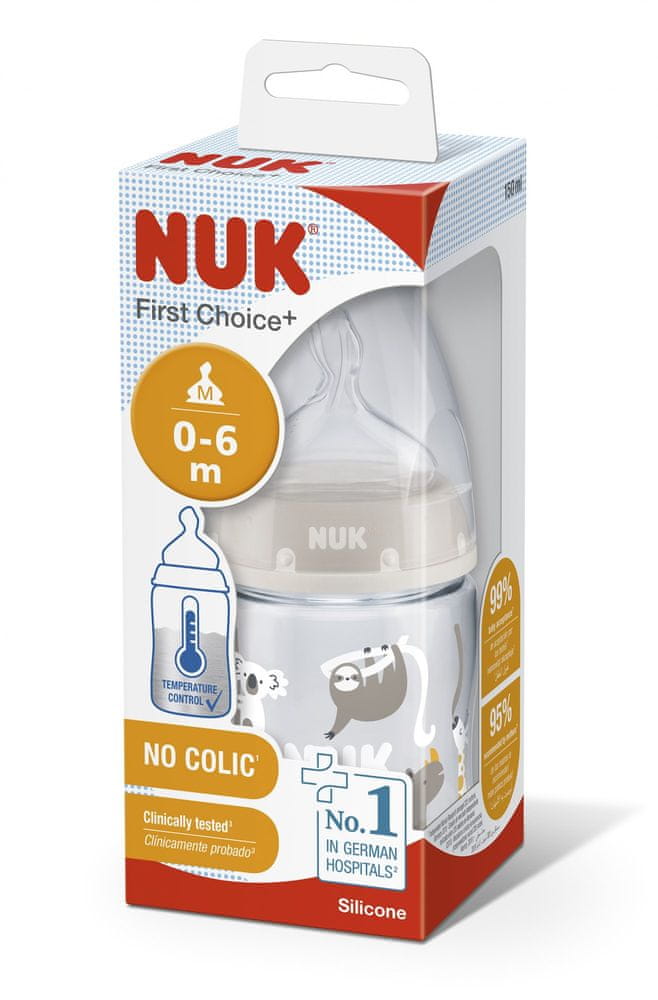 Nuk FC+ láhev s kontrolou teploty 150 ml, béžová