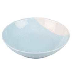 Duvo+ Keramický talíř modro-bílý 500ml/18,5x18,5x4,55cm