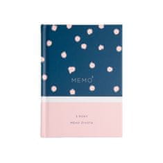 Bloque. 3letý deník MEMO³ pudrově růžový