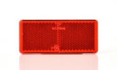 Odrazka obdelník červená samolepící, rozměr 96x42 mm