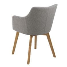 Design Scandinavia Konferenční židle s područkami Barley, šedá