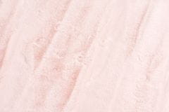 Chemex Koberec Plyšový Měkký Králík Fur Růžová 100x200 cm