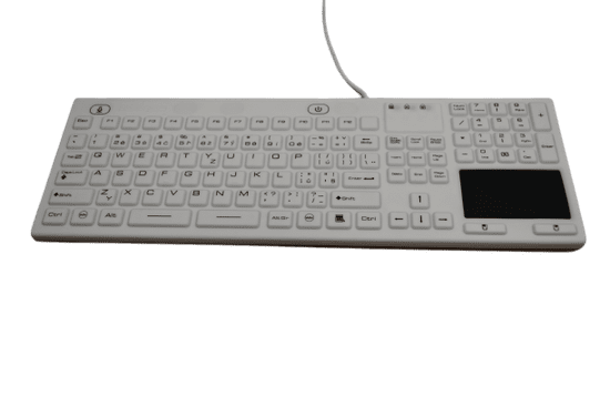 RadBee Technology SK314 Voděodolná antibakteriální silikonová klávesnice s touchpadem